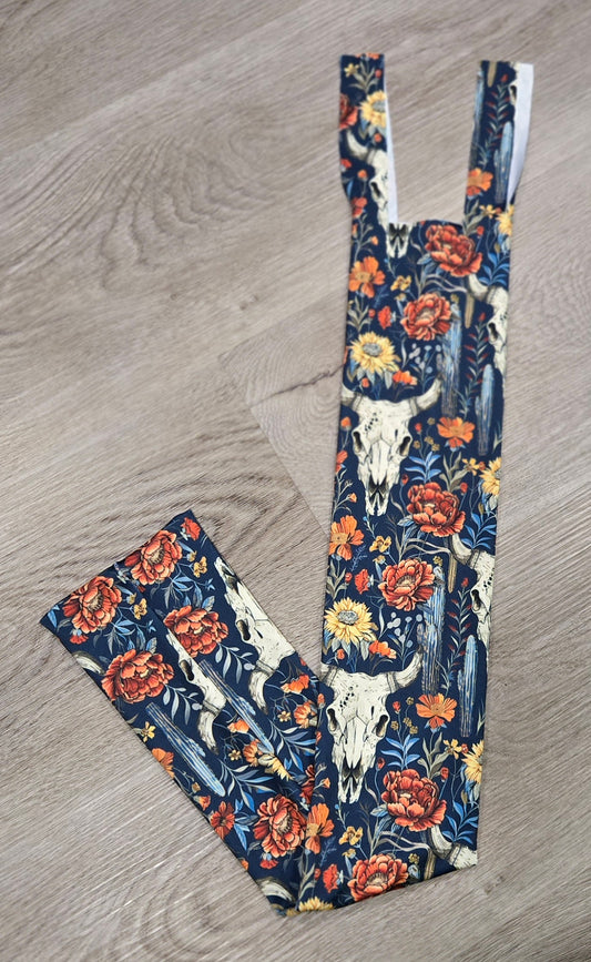 Floral Skull Tail bag