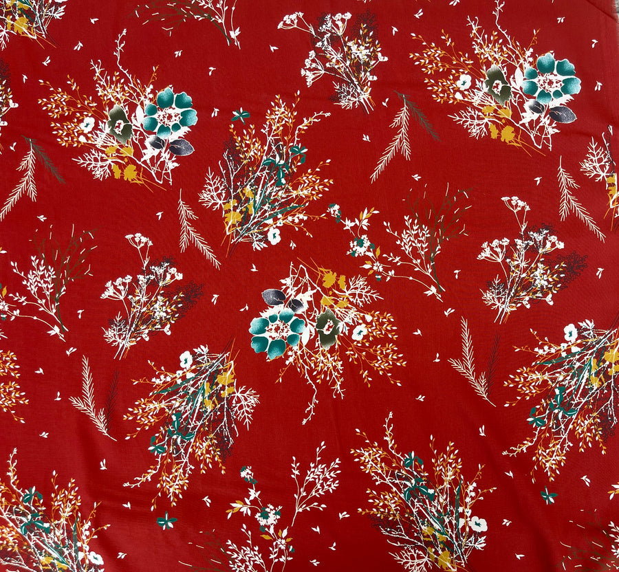 Crimson floral