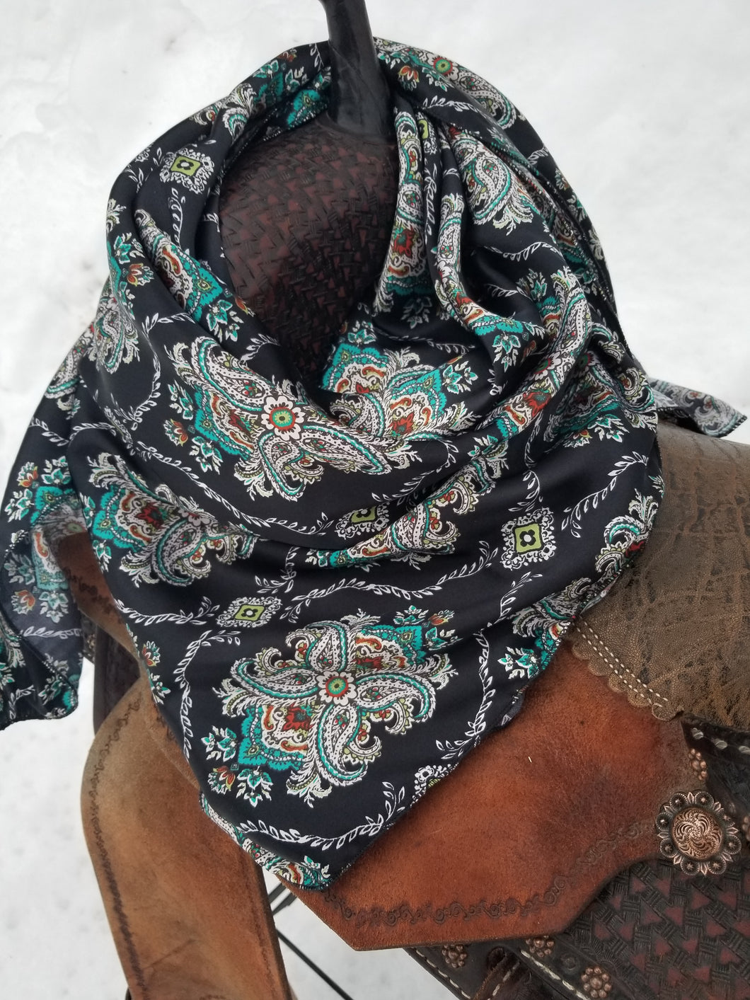 Black paisley