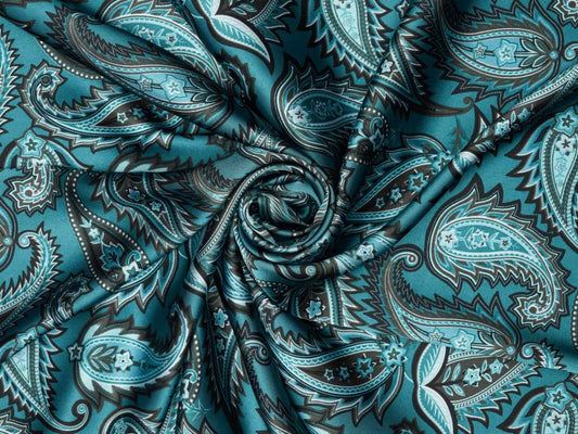 Turquoise paisley
